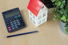 Home loan calculator with copyspace.